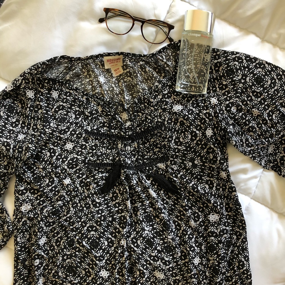 Lovely black patterned blouse